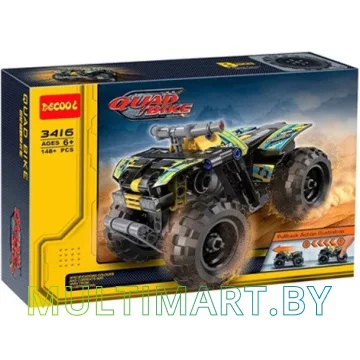 Конструктор Decool 3416 Квадроцикл (148 деталей)